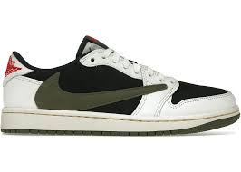 EAX Jordan 1 Low Travis Scott Olive US 6 W